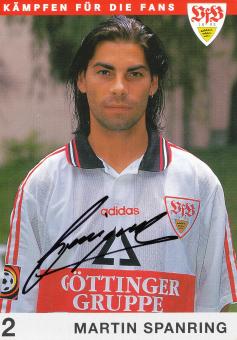Martin Spanring  1997/1998 VFB Stuttgart Fußball Autogrammkarte orig 