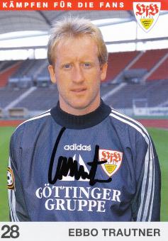 Ebbo Trautner  1997/1998 VFB Stuttgart Fußball Autogrammkarte orig 