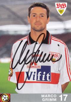 Marco Grimm  1996/1997 VFB Stuttgart Fußball Autogrammkarte orig 