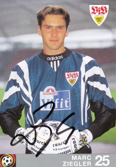 Marc Ziegler  1996/1997 VFB Stuttgart Fußball Autogrammkarte orig 
