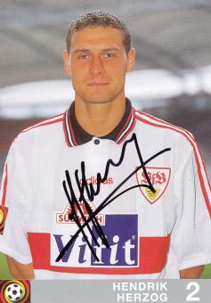 Hendrik Herzog  1996/1997 VFB Stuttgart Fußball Autogrammkarte orig 