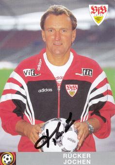Jochen Rücker  1996/1997 VFB Stuttgart Fußball Autogrammkarte orig 