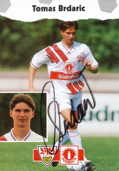 Tomas Brdaric  1993/1994 VFB Stuttgart Fußball Autogrammkarte orig 