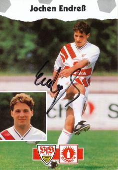 Jochen Endreß  1993/1994 VFB Stuttgart Fußball Autogrammkarte orig 