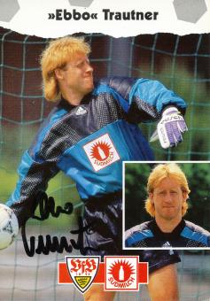 Ebbo Trautner  1993/1994 VFB Stuttgart Fußball Autogrammkarte orig 