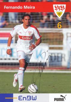 Fernando Meira  2005/2006 VFB Stuttgart Fußball Autogrammkarte original signiert 