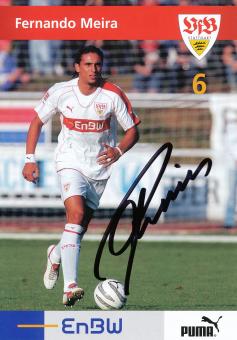 Fernando Meira  2005/2006 VFB Stuttgart Fußball Autogrammkarte original signiert 