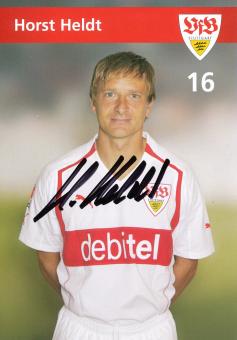 Horst Heldt   2004/2005 VFB Stuttgart Fußball Autogrammkarte original signiert 