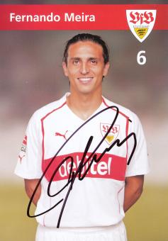 Fernando Meira  2004/2005 VFB Stuttgart Fußball Autogrammkarte original signiert 