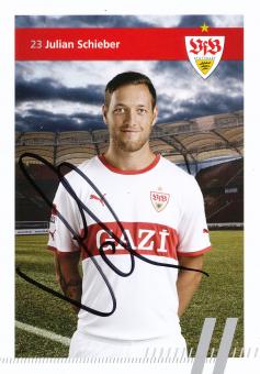 Julian Schieber   2011/2012 VFB Stuttgart Fußball Autogrammkarte original signiert 