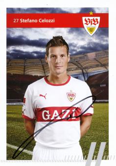 Stefano Celozzi   2011/2012 VFB Stuttgart Fußball Autogrammkarte original signiert 