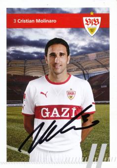 Cristian Molinaro   2011/2012 VFB Stuttgart Fußball Autogrammkarte original signiert 