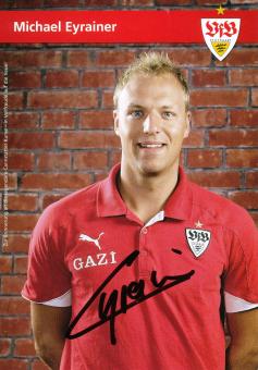 Michael Eyrainer   2010/2011 VFB Stuttgart Fußball Autogrammkarte original signiert 