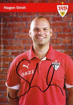 Hagen Stroh   2010/2011 VFB Stuttgart Fußball Autogrammkarte original signiert 