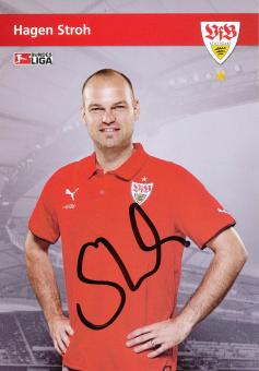 Hagen Stroh  2009/2010 VFB Stuttgart Fußball Autogrammkarte original signiert 