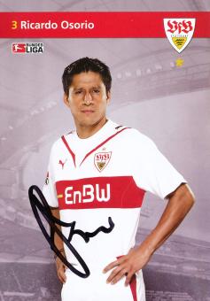Ricardo Osorio  2009/2010 VFB Stuttgart Fußball Autogrammkarte original signiert 
