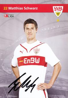 Matthias Schwarz  2009/2010 VFB Stuttgart Fußball Autogrammkarte original signiert 
