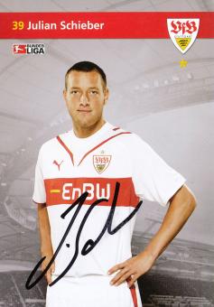 Julian Schieber  2009/2010 VFB Stuttgart Fußball Autogrammkarte original signiert 