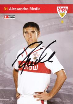 Alessandro Riedle  2009/2010 VFB Stuttgart Fußball Autogrammkarte original signiert 