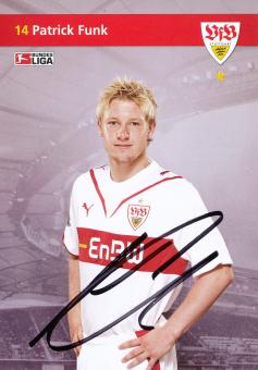 Patrick Funk  2009/2010 VFB Stuttgart Fußball Autogrammkarte original signiert 