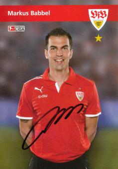 Markus Babbel   2008/2009 VFB Stuttgart Fußball Autogrammkarte original signiert 