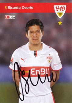 Ricardo Osorio  2008/2009 VFB Stuttgart Fußball Autogrammkarte original signiert 