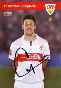 Matthieu Delpierre  2008/2009 VFB Stuttgart Fußball Autogrammkarte original signiert 