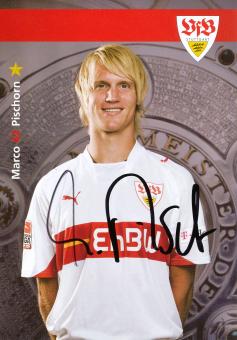 Marco Pischorn  2007/2008 VFB Stuttgart Fußball Autogrammkarte original signiert 