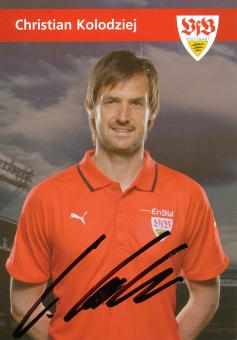 Christian Kolodziej  2006/2007 VFB Stuttgart Fußball Autogrammkarte original signiert 