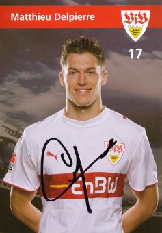 Matthieu Delpierre  2006/2007 VFB Stuttgart Fußball Autogrammkarte original signiert 