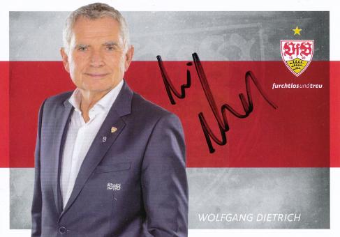 Wolfgang Dietrich  2017/2018 VFB Stuttgart Fußball Autogrammkarte original signiert 