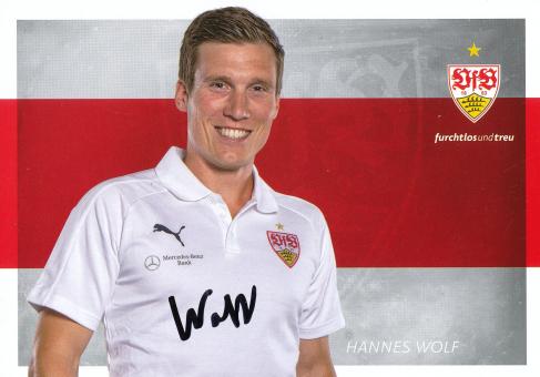 Hannes Wolf  2017/2018 VFB Stuttgart Fußball Autogrammkarte original signiert 