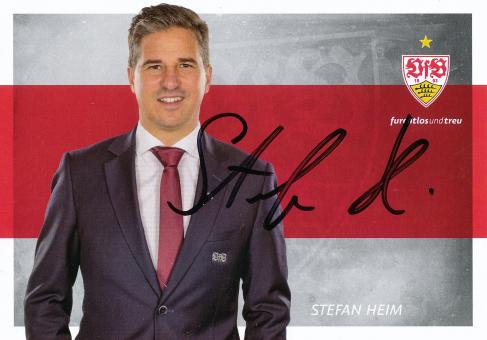 Stefan Heim  2017/2018 VFB Stuttgart Fußball Autogrammkarte original signiert 