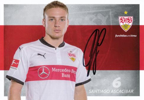 Santiago Ascacibar  2017/2018 VFB Stuttgart Fußball Autogrammkarte original signiert 