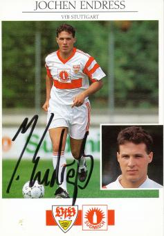 Jochen Endress  1992/1993  VFB Stuttgart  Fußball Autogrammkarte original signiert 