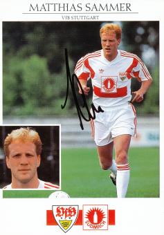 Matthias Sammer  1992/1993  VFB Stuttgart  Fußball Autogrammkarte original signiert 