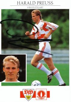 Harald Preuss  1992/1993  VFB Stuttgart  Fußball Autogrammkarte original signiert 