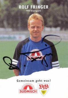 Rolf Fringer  1995/1996  VFB Stuttgart  Fußball Autogrammkarte original signiert 