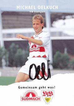 Michael Oelkuch  1995/1996  VFB Stuttgart  Fußball Autogrammkarte original signiert 