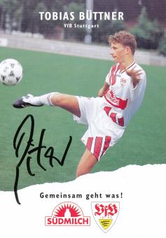 Tobias Büttner  1995/1996  VFB Stuttgart  Fußball Autogrammkarte original signiert 