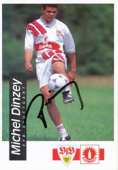 Michael Dinzey  1994/1995  VFB Stuttgart  Fußball Autogrammkarte original signiert 