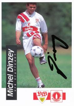 Michael Dinzey  1994/1995  VFB Stuttgart  Fußball Autogrammkarte original signiert 
