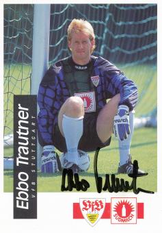 Ebbo Trautner  1994/1995  VFB Stuttgart  Fußball Autogrammkarte original signiert 