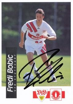 Fredi Bobic  1994/1995  VFB Stuttgart  Fußball Autogrammkarte original signiert 