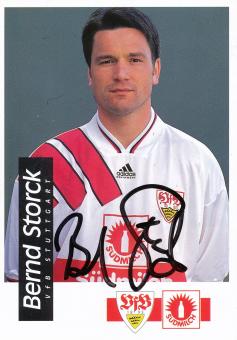Bernd Storck  1994/1995  VFB Stuttgart  Fußball Autogrammkarte original signiert 