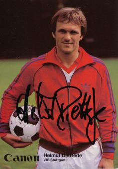 Helmut Dietterle  1981/1982  VFB Stuttgart  Fußball Autogrammkarte original signiert 