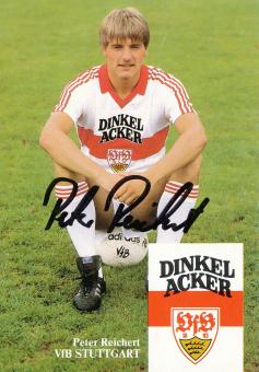Peter Reichert  1982/1983  VFB Stuttgart  Fußball Autogrammkarte original signiert 