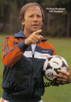 Helmut Benthaus  1984/1985  VFB Stuttgart  Fußball Autogrammkarte original signiert 