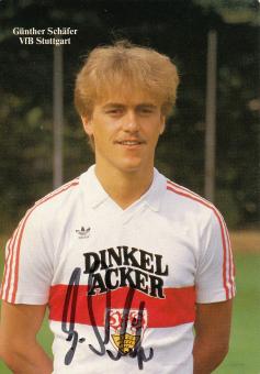 Günther Schäfer  1984/1985  VFB Stuttgart  Fußball Autogrammkarte original signiert 