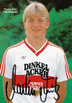 Martin Fritz  1985/1986  VFB Stuttgart  Fußball Autogrammkarte original signiert 